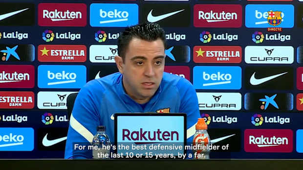 Xavi on Busquets: 'He's the best defensive midfielder of the last 15 years'